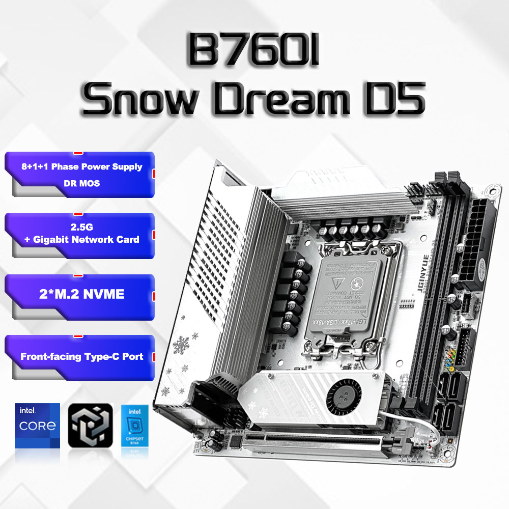Lga1700 Itx Motherboard Ddr5 - Płyta główna B760i ARGB WIFI DDR5