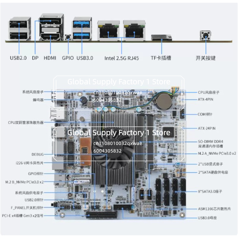 Płyta główna NAS Mini ITX M11  – Nas Motherboard 8 Sata Mini Itx recenzja i cena