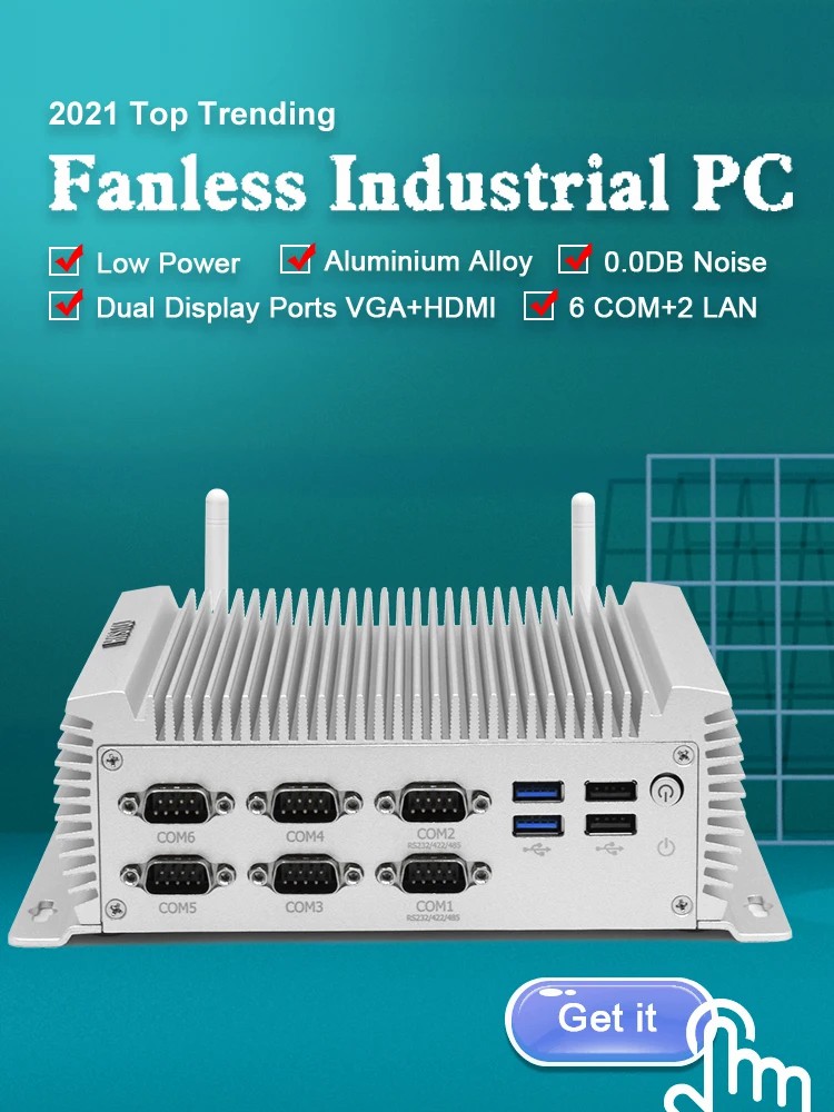 Przemysłowy komputer PC bez we – Fanless Industrial Pc Rs485 Core I7 recenzja i cena