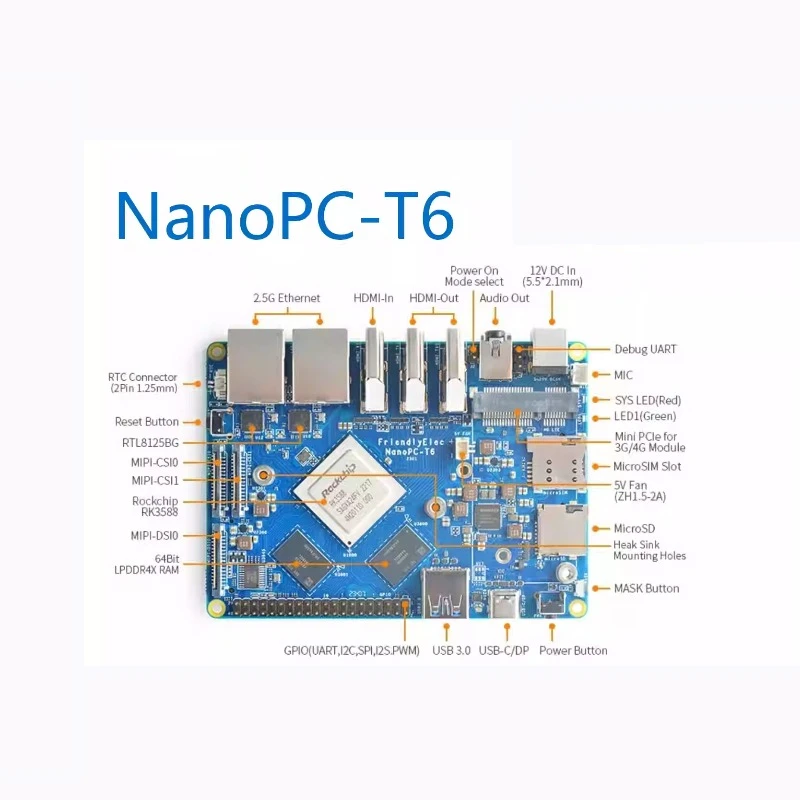 Płytka rozwojowa VoltSNanopc T – Rockchip Rk3588 Development Board recenzja i cena